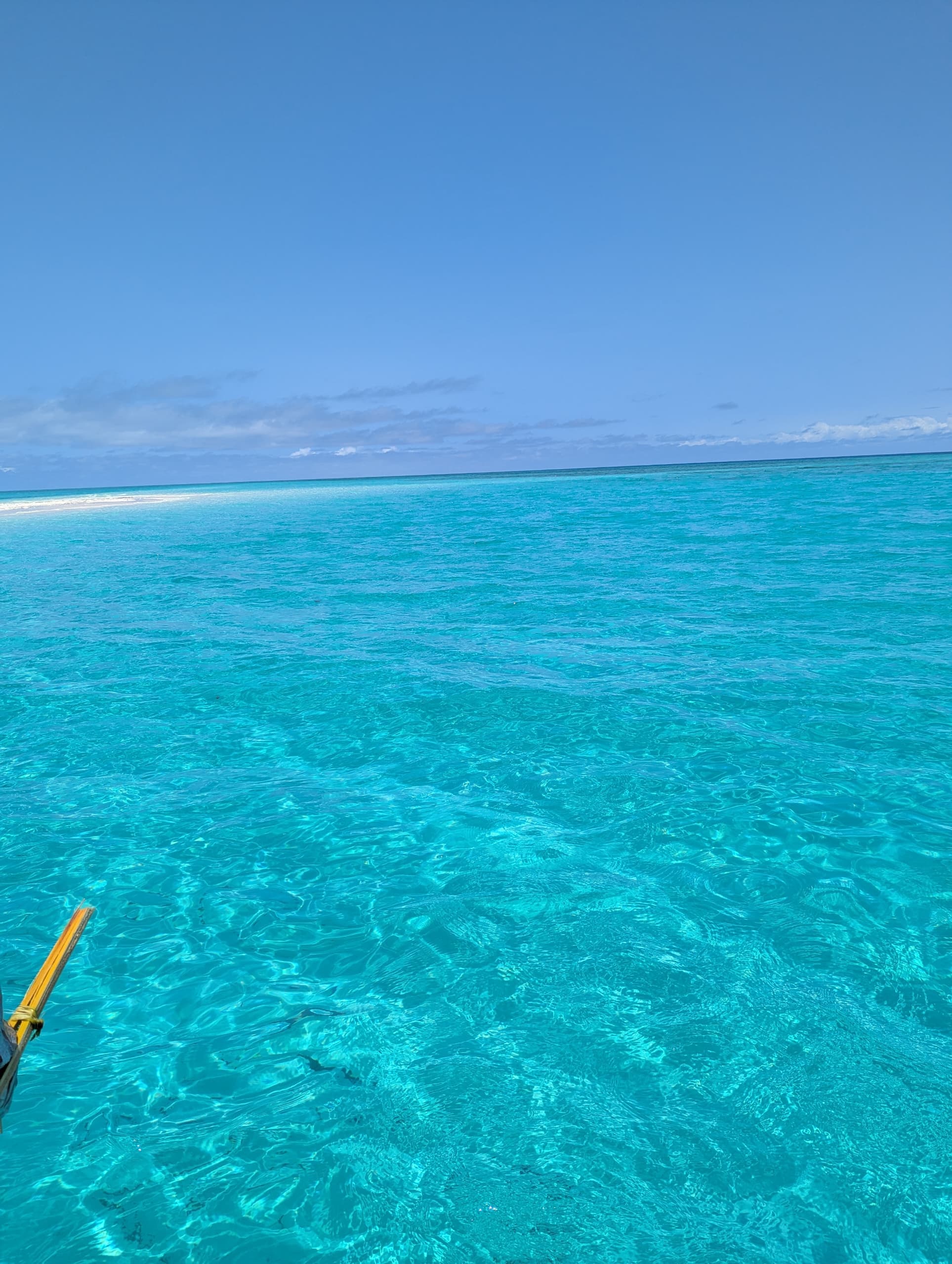Pristine white sand beach
